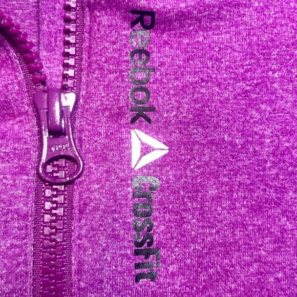 Reebok CrossFit Workout Jacket in Hot Pink Heather/Black Women’s S - Picture 7 of 13